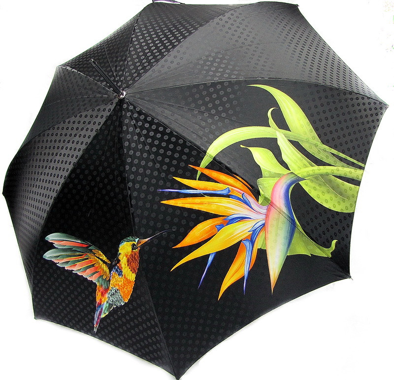 Парасолька-тростина Doppler VIP Collection 12019/102/62 напівавтомат Зелена колібрі