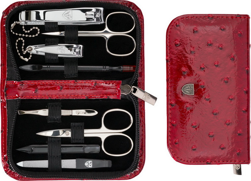 Манікюрний набір червоний страус Kellermann 5211 MCN