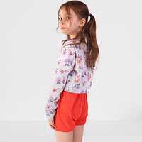 Шорти дитячі зі стразами, корал