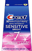 Отбеливающие полоски для зубов CREST 3D WHITESTRIPS SENSITIVE BRIGHT KIT 14 пар