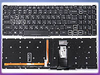 Клавіатура для ACER Nitro 5 AN515-43, AN515-54, AN515-55, AN517-51, AN517-52 (RU Black без рамки з RGB