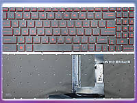 Клавиатура для MSI GF66 MS-1582 GF76 GL76 GL66 MS-17L1 MS-17H3 (RU Black с RED подсветкой) Оригинал