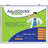 Тестер таблетковий AquaDoctor 5 в1 для вимірювання pH, CL, Br, Cy, Alk 20 тестів Німеччина, фото 6