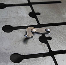 Портативний мангал туристичний на 8 шампурів розкладний із ручкою, товщина сталі 2 мм, фото 3