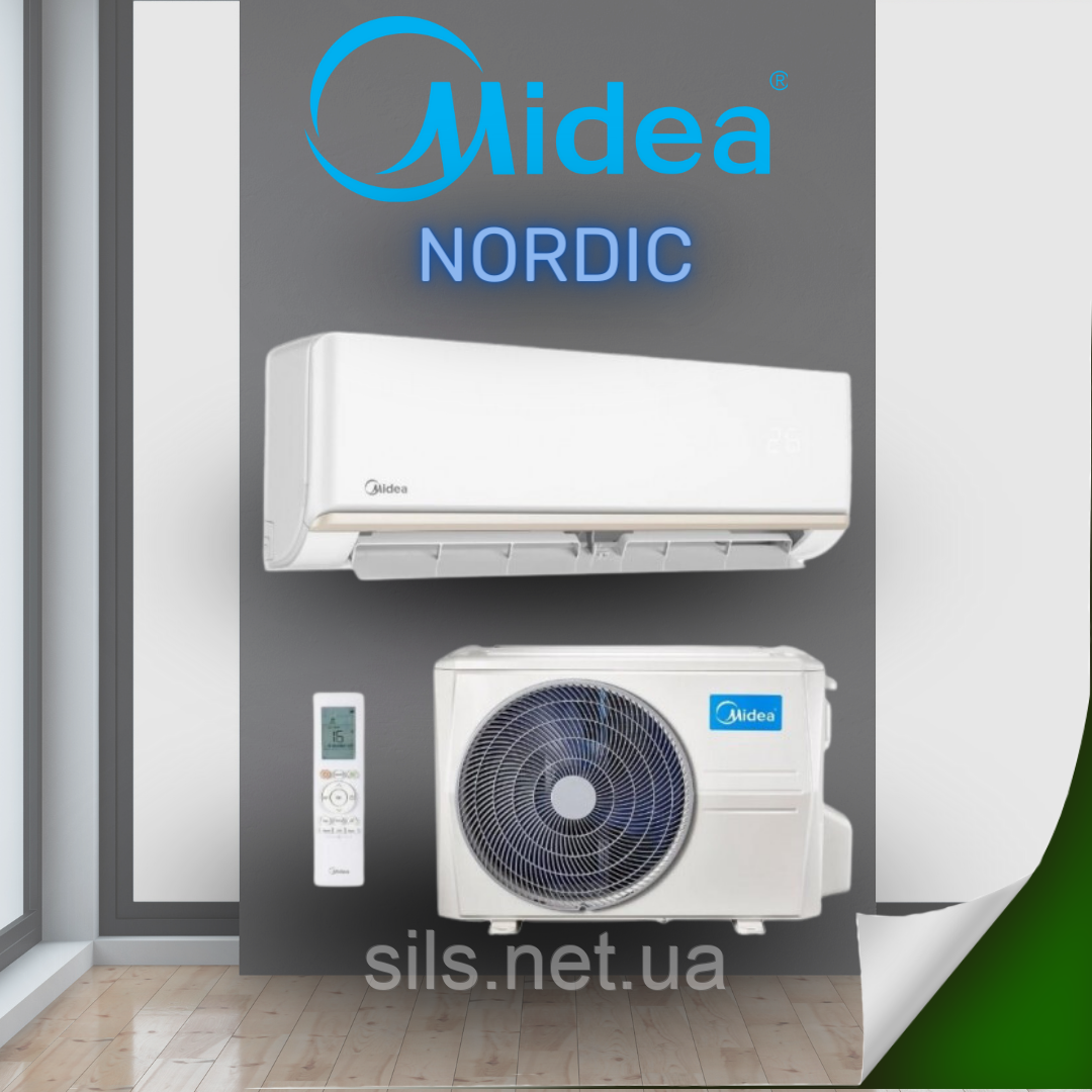 Кондиціонер спліт Midea NORDIC MSAGN-09FN8-I/MSAGN-09FN8-O, DC Inverter, R32