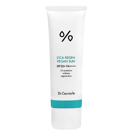 Сонцезахисний веганський крем для обличчя з центелою Dr.Ceuracle Cica Regen Vegan Sun Gel SPF (614983), фото 1