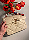 Жіноча сумка Chanel з хусткою, 26*21*10 см, бежева 931390, фото 3