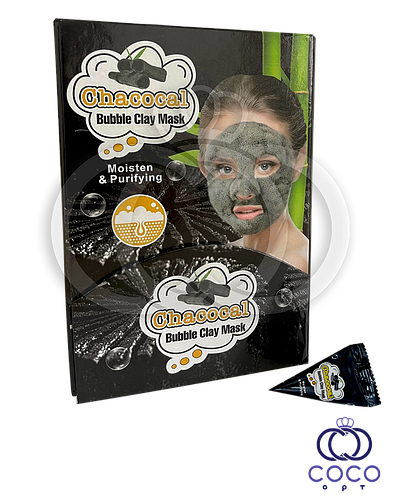 Купить Кислородная угольная маска от черных точек Charcoal Bubble Clay ...