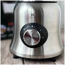 Блендер стаціонарний 3 в 1 Henschll HS-8891 з чашею 1.5л, кавомолка, подрібнювач, м'ясорубка 1000 Вт, фото 5