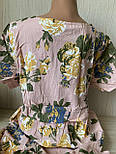 Плаття жіноче літнє, квітковий принт, штапель р 48-50, 52-54, фото 6