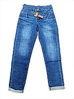 Брюки мом джинсовые синие на мальчиков от 128 до 152 лет. новая модель 128