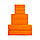 Рушник махровий банний 70х135 см помаранч, фото 4