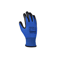 Рукавиці Doloni EXTRAGRAB трикотажні з латексним покриттям розмір 10 Синьо-чорний (4198)