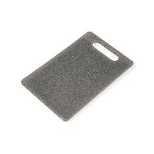 Дошка обробна кухонна Da Ye 30х19 см пластик під мармур темно-сірий