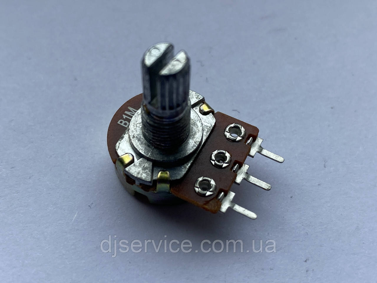Потенціометр B1M (1MOhm) 15 mm горизонтальний noMID, фото 1