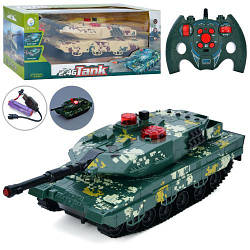 Танк дитячий JT643 на радіокеруванні з пультом, вежа рухається