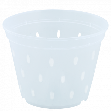 Вазон для орхідей дренажний 1л 14,0*10,5 см (прозорий)