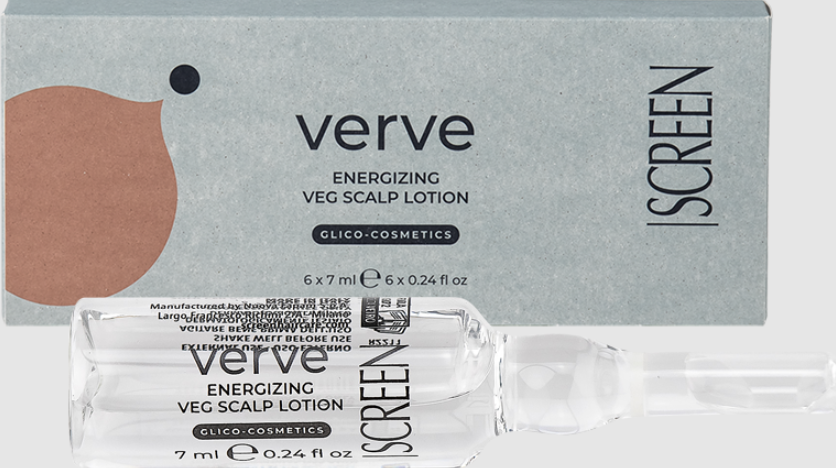 Ампули для профілактики випадіння волосся Screen Purest Verve Energizing Veg Scalp Lotion 6x7 мл