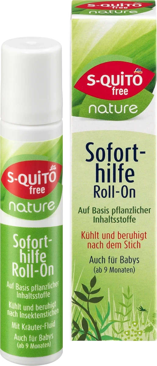 Захисний гель після укусів комах S-quito free Soforthilfe Roll-on nature, 10 мл