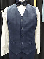 Жилет чоловічий West-Fashion A 105 синя клітинка
