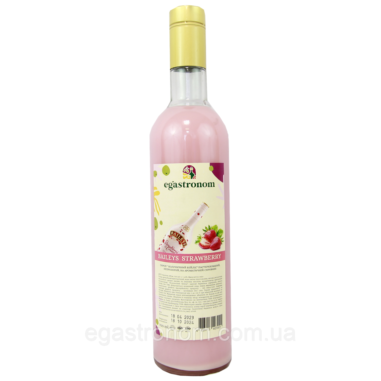 Сироп полуничний бейліс Єгастроном Egastronom baileys strawberry 700ml 9шт/ящ (Код: 00-00014404)