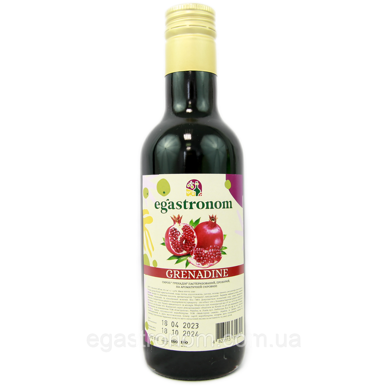 Сироп гренадін Єгастроном Egastronom grenadine 275ml 16шт/ящ (Код: 00-00014399)