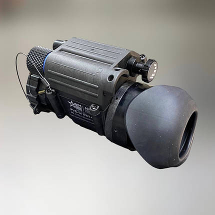 Монокуляр нічного бачення AGM PVS-14 NW1, ПНВ, білий фосфор, Кріплення для голови в зборі, фото 1