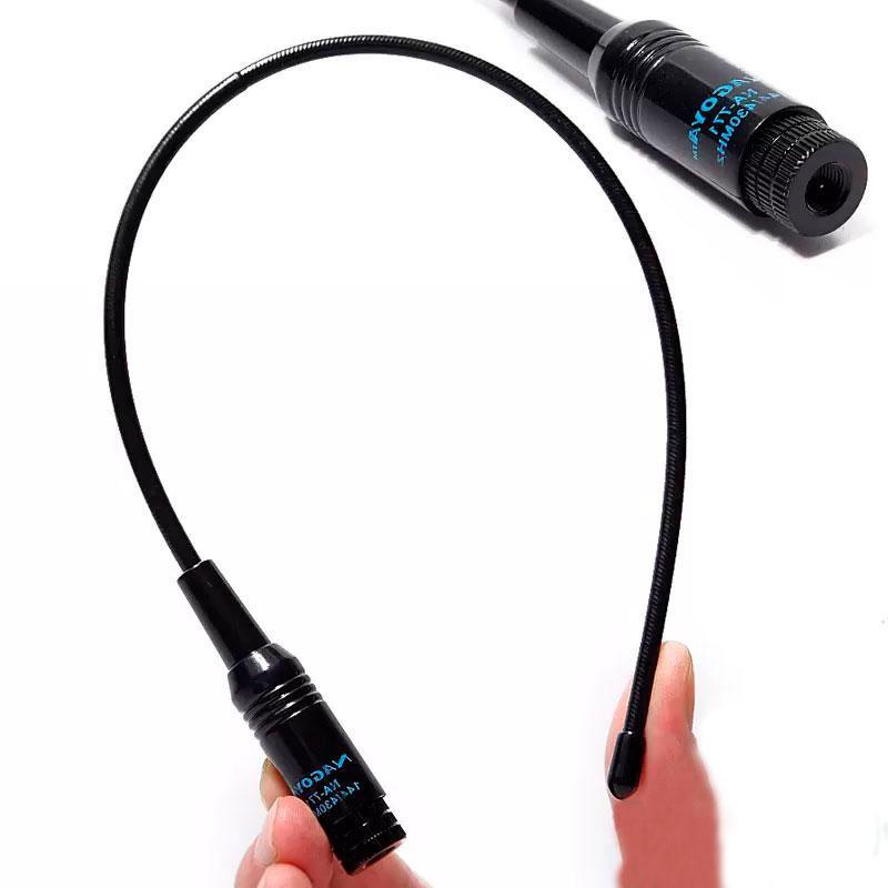 Антена двухдіапазонна Nagoya NA-771 SMA-M гнучка, для Baofeng UV-3R, Kenwood TH-F5 та ін., 380мм