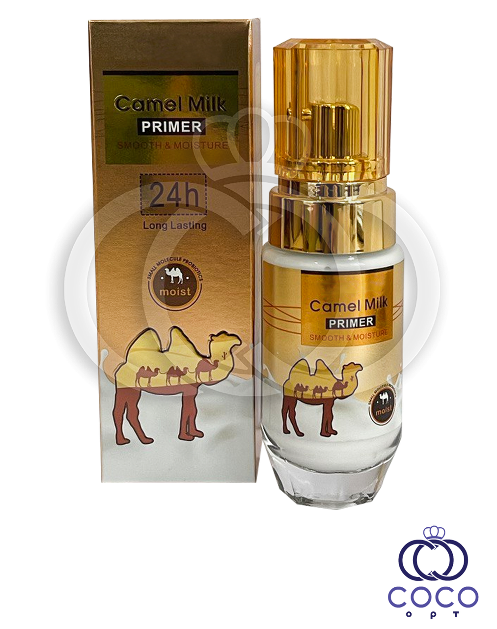 Вирівнювальна основа під макіяж із верблюжим молоком Camel Milk Primer 24 H Long Lasting 40 ml, фото 1