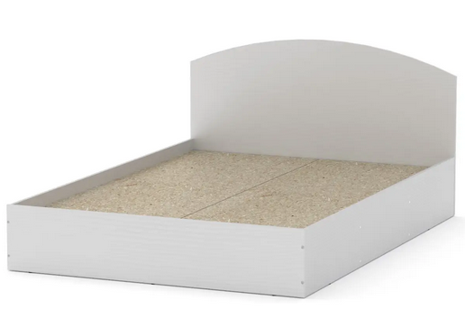Двоспальне ліжко-160 Компаніт із узголів'ям біле німфея-альба