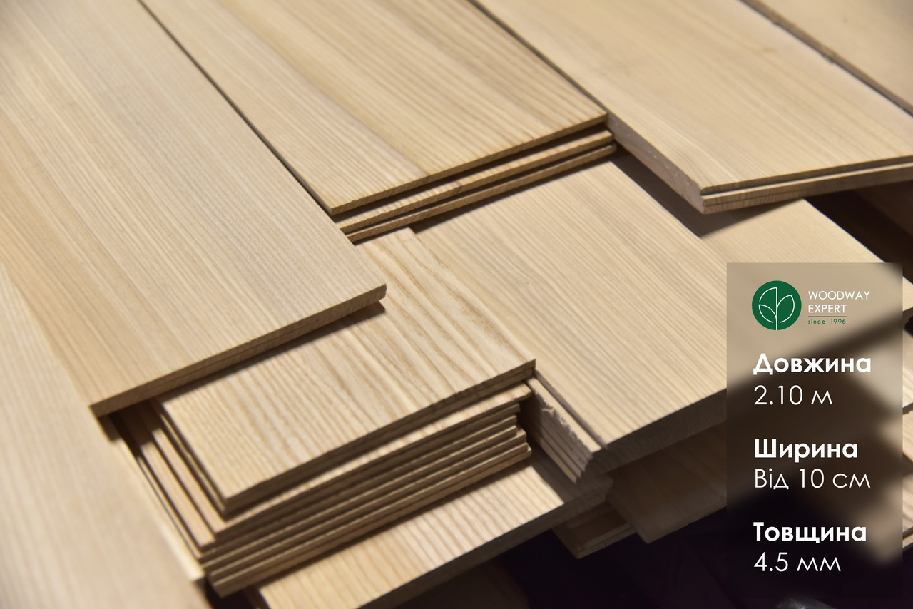 // Пиленый шпон Ясень (ламель) // 4,5мм I сорт - 2,10м+ | Купить ...