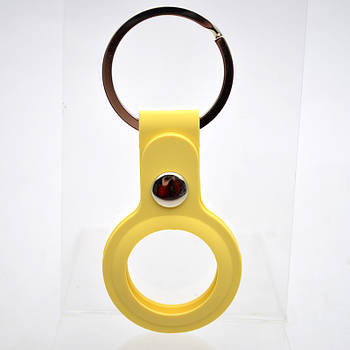 Чохол брелок для AirTag Silicone Key Yellow