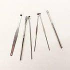 Багаторазові інструменти для чищення вух, 6шт у чохлі TOOL SET, колір Рандом / Набір вушних металевих паличок, фото 3