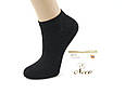 Жіночі ультра-короткі шкарпетки Neco сітка , modal нитка, літні однотонні, розмір 36-40, 6 пар/уп. чорні, фото 3