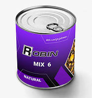 Зерновий мікс ROBIN MIX-6 Цільнозерновий Natural 900 ml ж/б