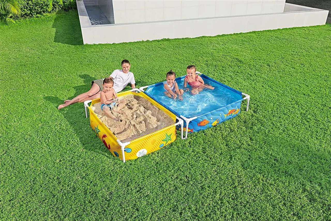 Басейн каркасний з пісочницею «Bestway» 561CF (213-122-30,5 см)