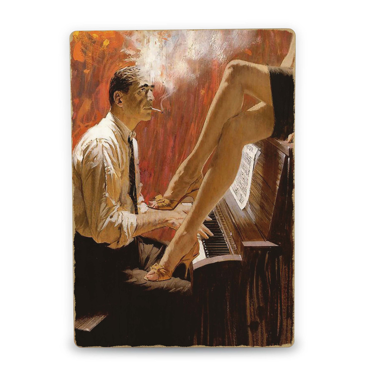 Дерев'яний Постер Man and woman