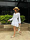Легка літня біла вільна сукня з ніжного мусліну 42-44 та 46-48, фото 3