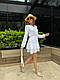 Легка літня біла вільна сукня з ніжного мусліну 42-44 та 46-48, фото 4