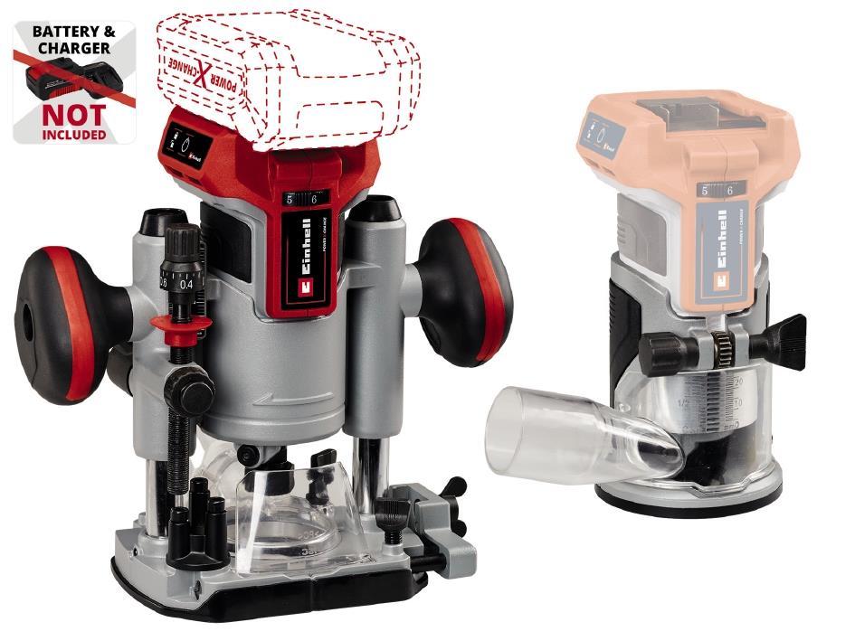 Einhell Фрезер Einhell TP-RO 18 Set Li BL - Solo акум., PXC, 18В, 6/8 мм, 10000-30000 об/хв, фото 1