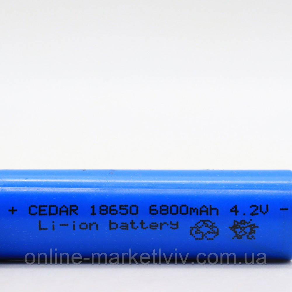 Батарейка многоразовая Li-lon 18650 (6800 мАч) BATTERY / Батарейка аккумуляторная - фото 3 - id-p1763395708