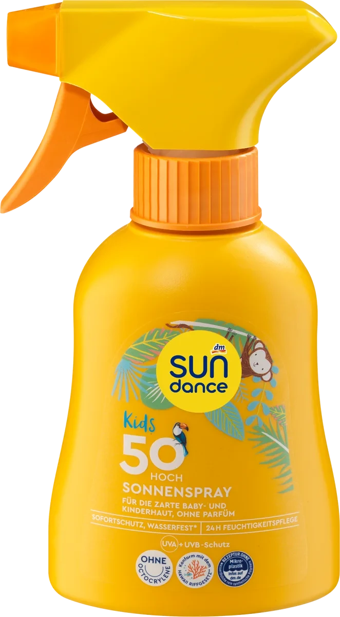 Дитячий сонцезахисний спрей SUNDANCE KIDS SPF +50, 200 мл, фото 1