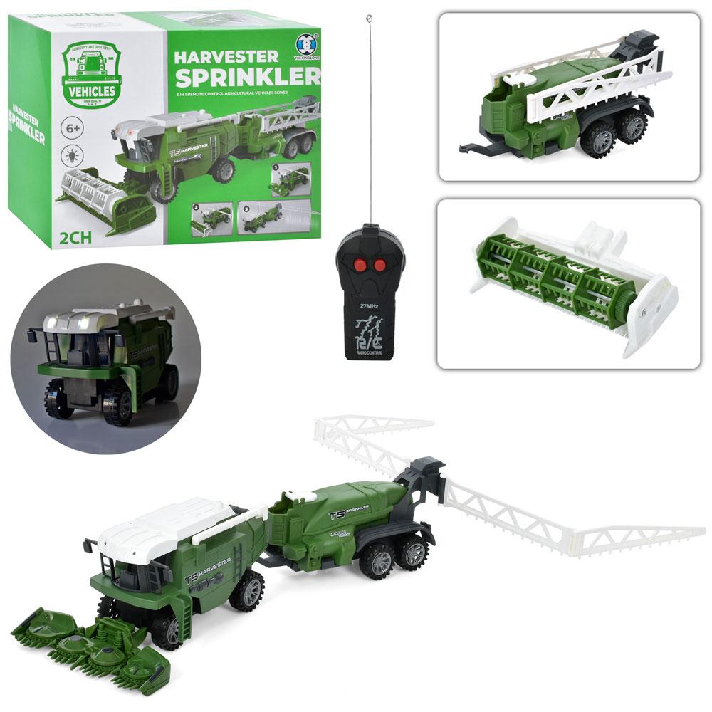 Комбайн дитячий CR1924-1 на радіокеруванні з пультом і причепом, фото 1