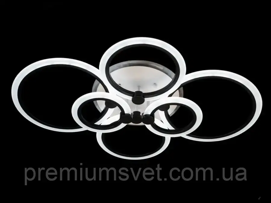 Люстра світлодіодна стельова A8022/8 BK LED 3color dimmer