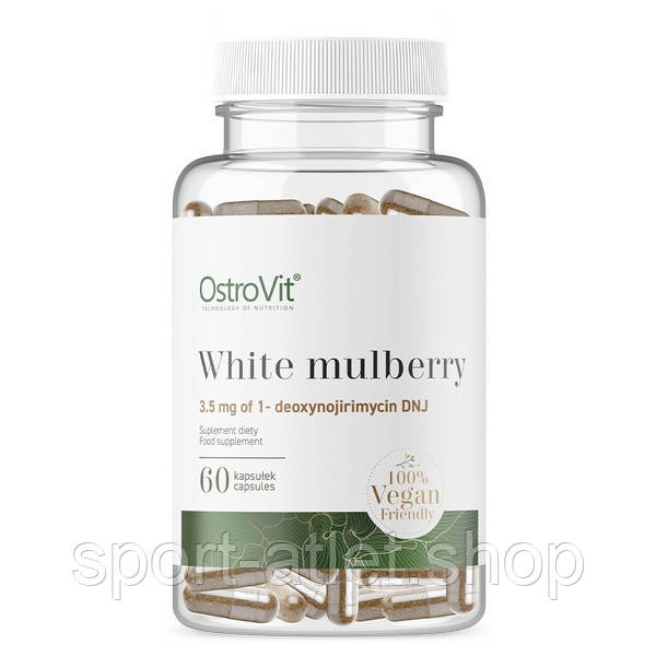 Натуральна добавка OstroVit Vege White Mulberry, 60 вегакапсул