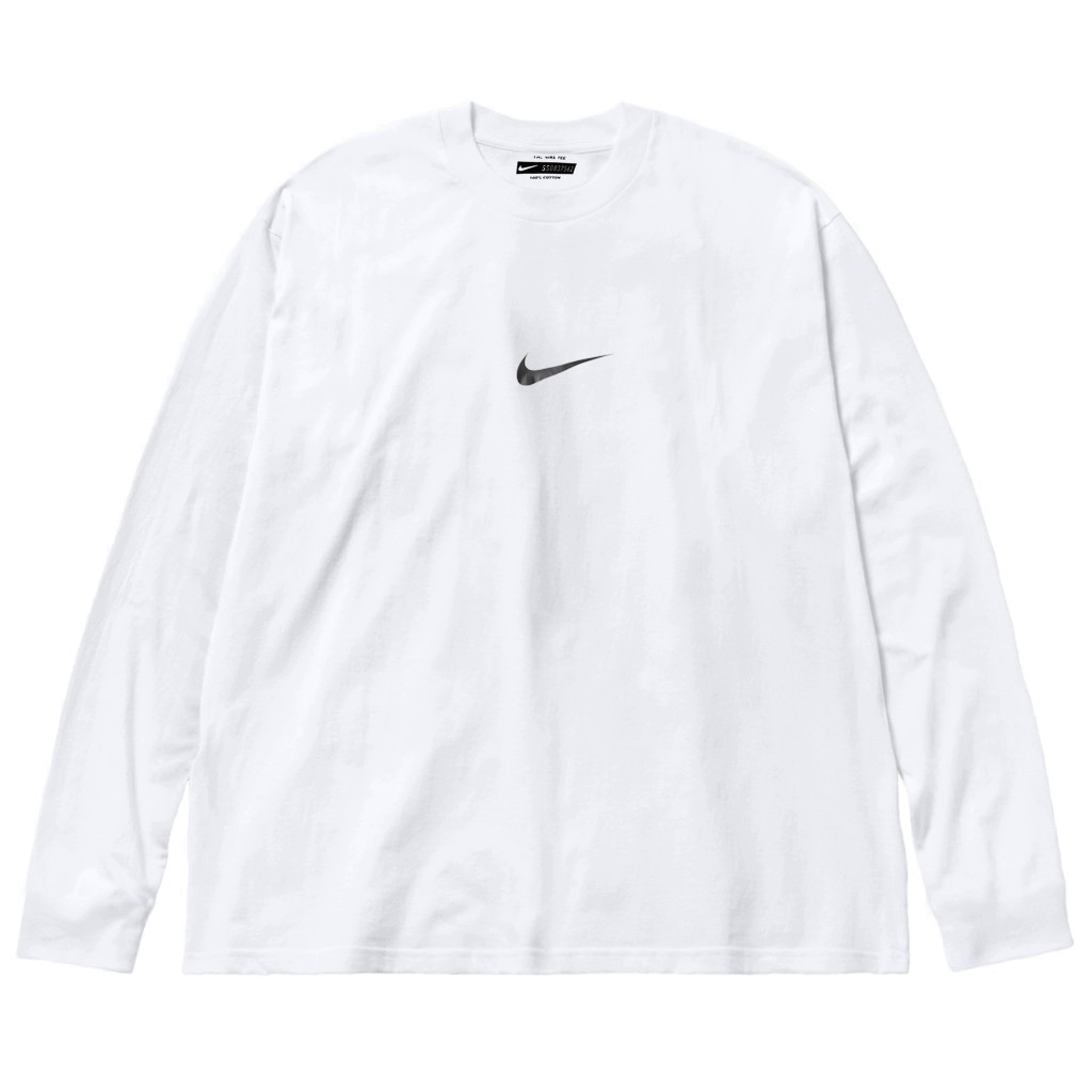 Білий лонгслів Nike Logo Minimal унісекс Найк