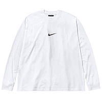 Білий лонгслів Nike Logo Minimal унісекс Найк