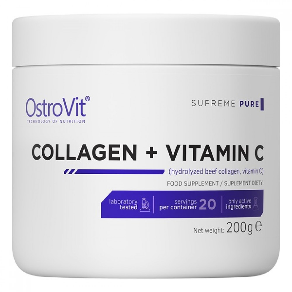 Колаген Collagen + Vitamin C 200 g (Black currant)