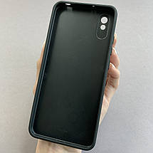 Чохол для Xiaomi Redmi 9A мармуровий чохол із захистом камери на телефон сяомі редмі 9а чорний q7k, фото 3