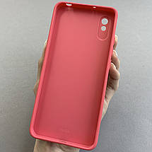 Чохол для Xiaomi Redmi 9A чохол з півоніями із захистом камери на телефон сяомі редмі 9а червоний q7k, фото 3